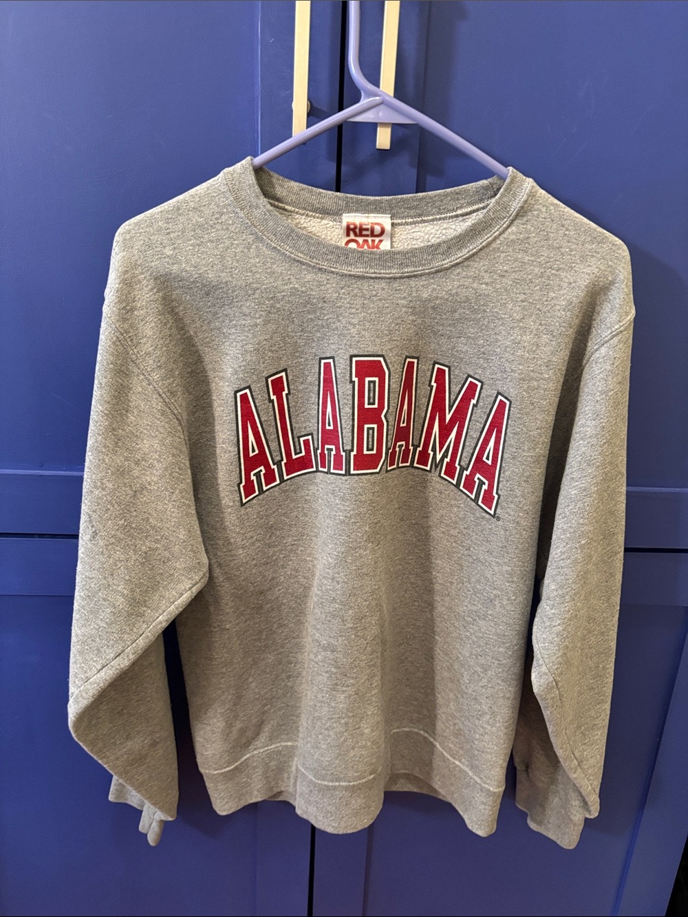 Alabama Gray Crewneck Sweatshirt - Classic Collegiate Style